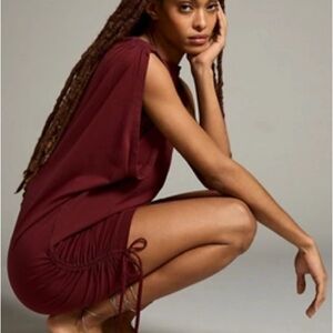 Anthropologie Burgundy knit Dress